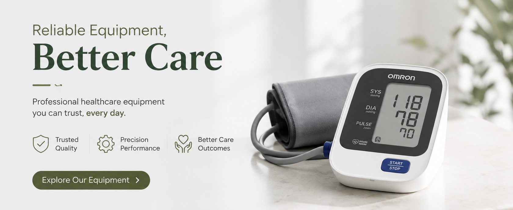 Omron healthcare equipment