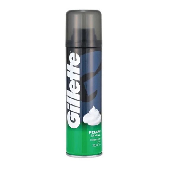 Gillette Shave Foam 200 ml Menthol - 1x6 units-GG010-0
