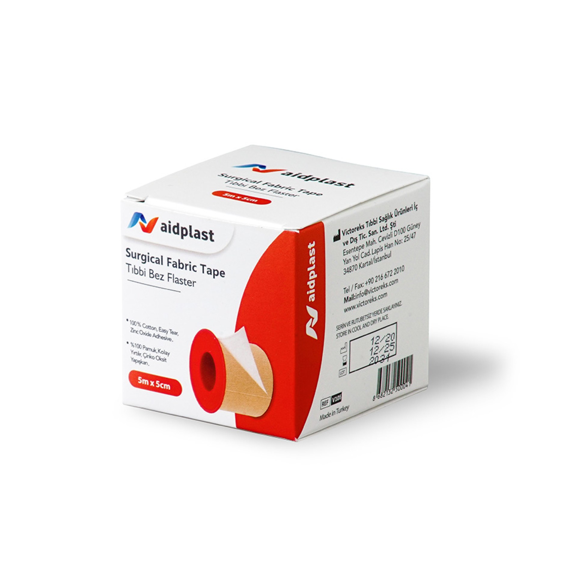 V105-Aidplast Surgical Fabric Tape 5m x 5CM