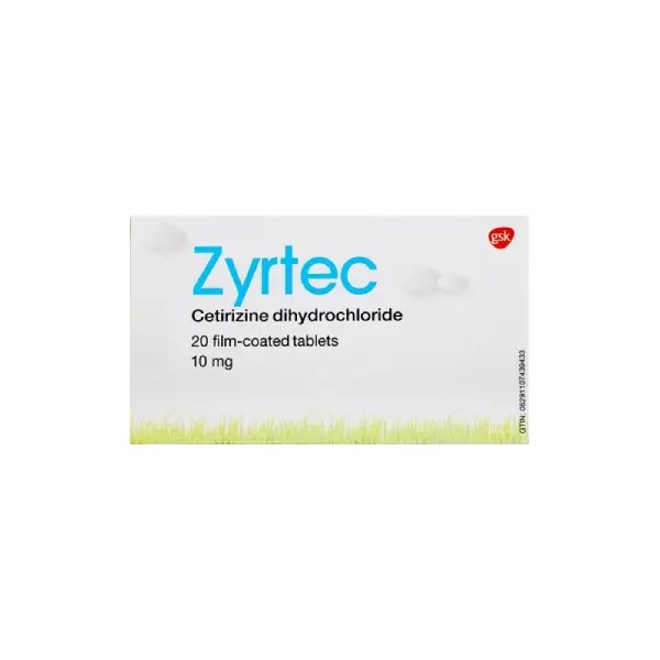 Zyrtec 10mg Tab 20's