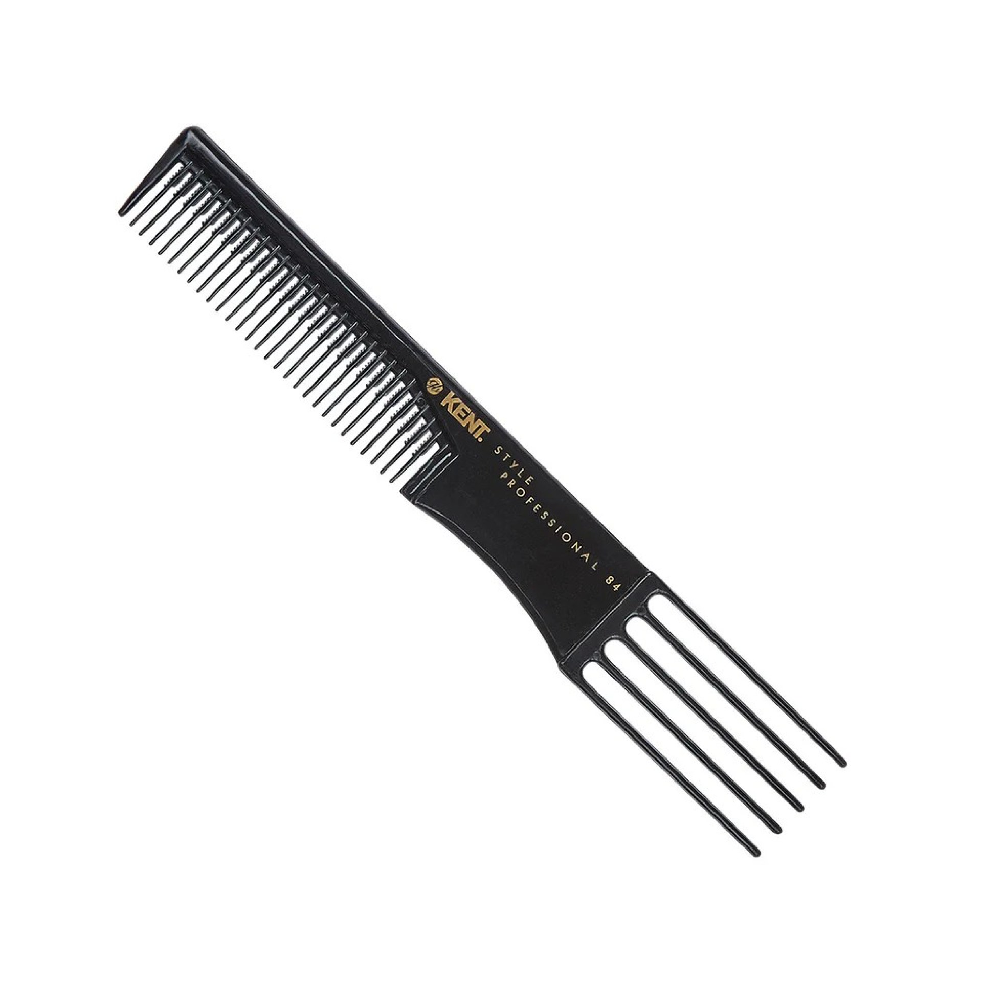 KENT 5 Prong Styling and Lifting Fork Comb 190mm Thick Hair