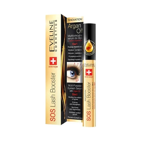 Eveline 5 In 1 Argan Oil Eye Lash Serum 10ml #5283 [ap