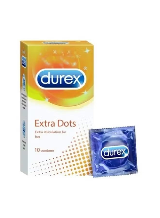 Durex Condoms 10's Extra Dots