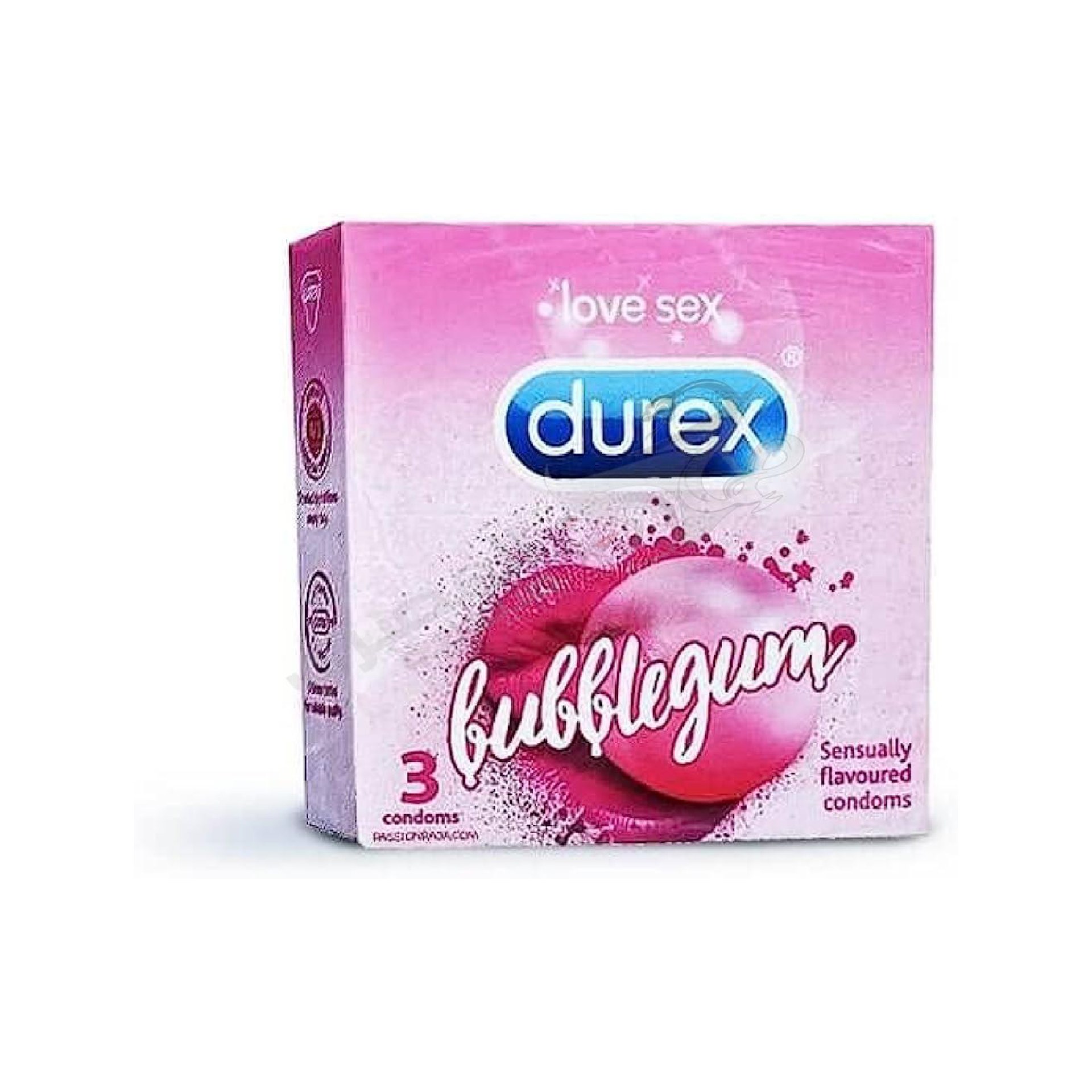 Durex Condoms 3's-ext.thin Bubble Gum