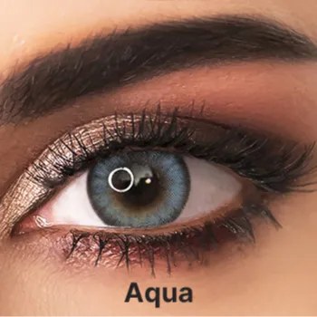 Adore Monthly Color Lenses '2' (3 Months) - Bi Tone-Aqua