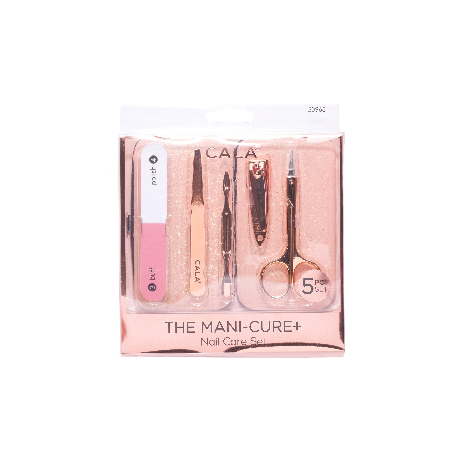 The Manicure + Nail Care Set 5pc W/Case (rose Gold) - 50963
