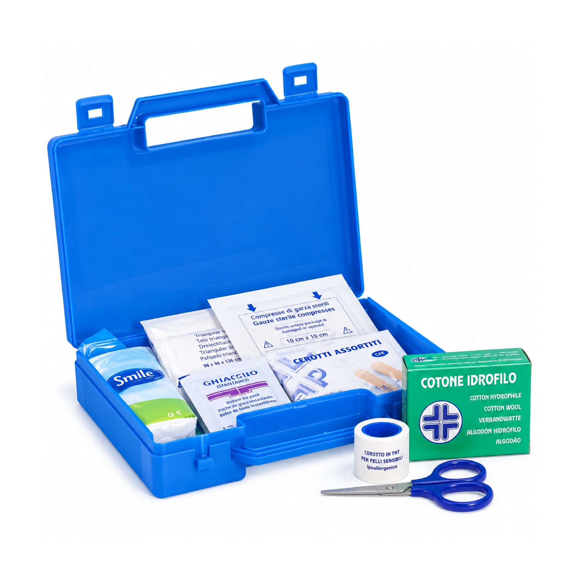 First Aid Box 800341 Automed (blue Filled)