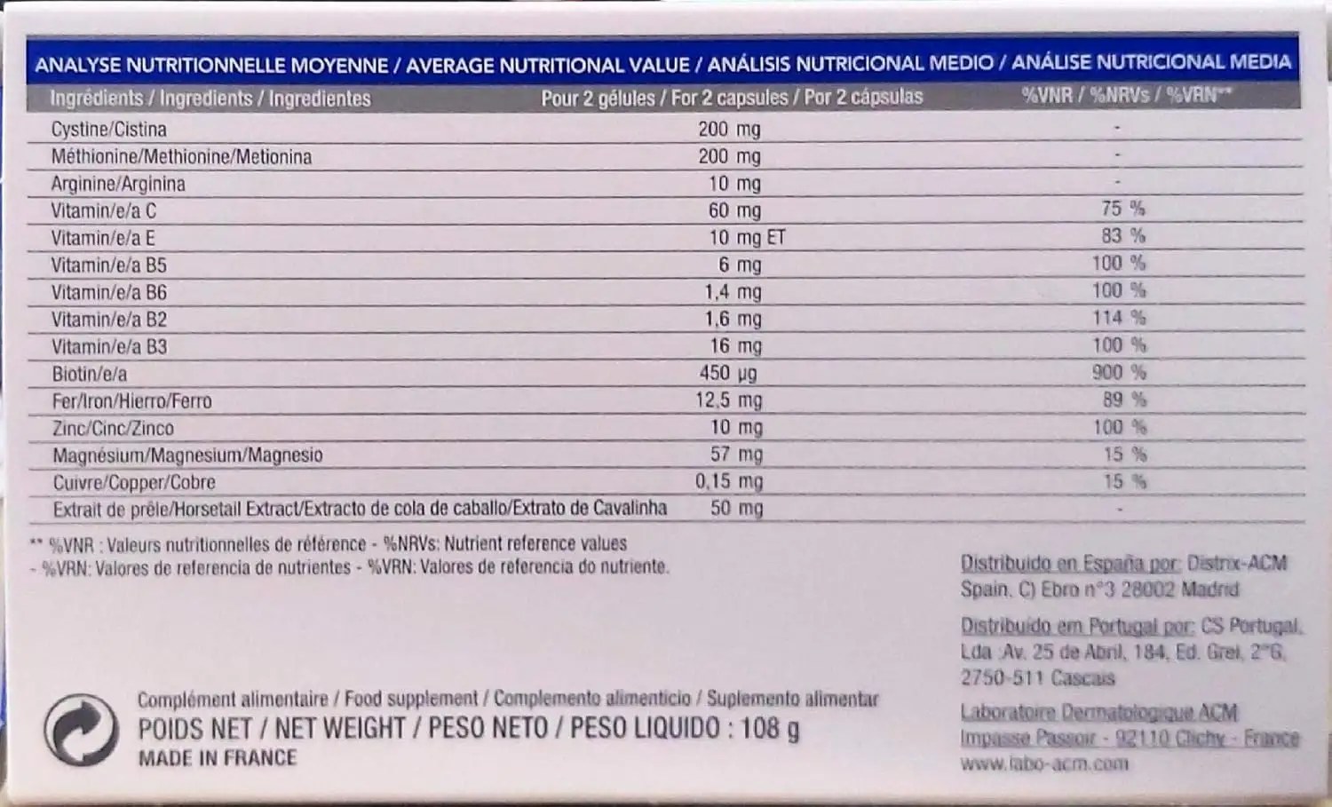 Acm Novophane Capsules - 60 Caps