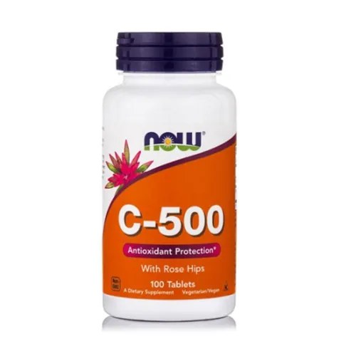 Now Vitamin c-500 Anti-Oxidant Protection With Rose Hips Tab 100's#17921