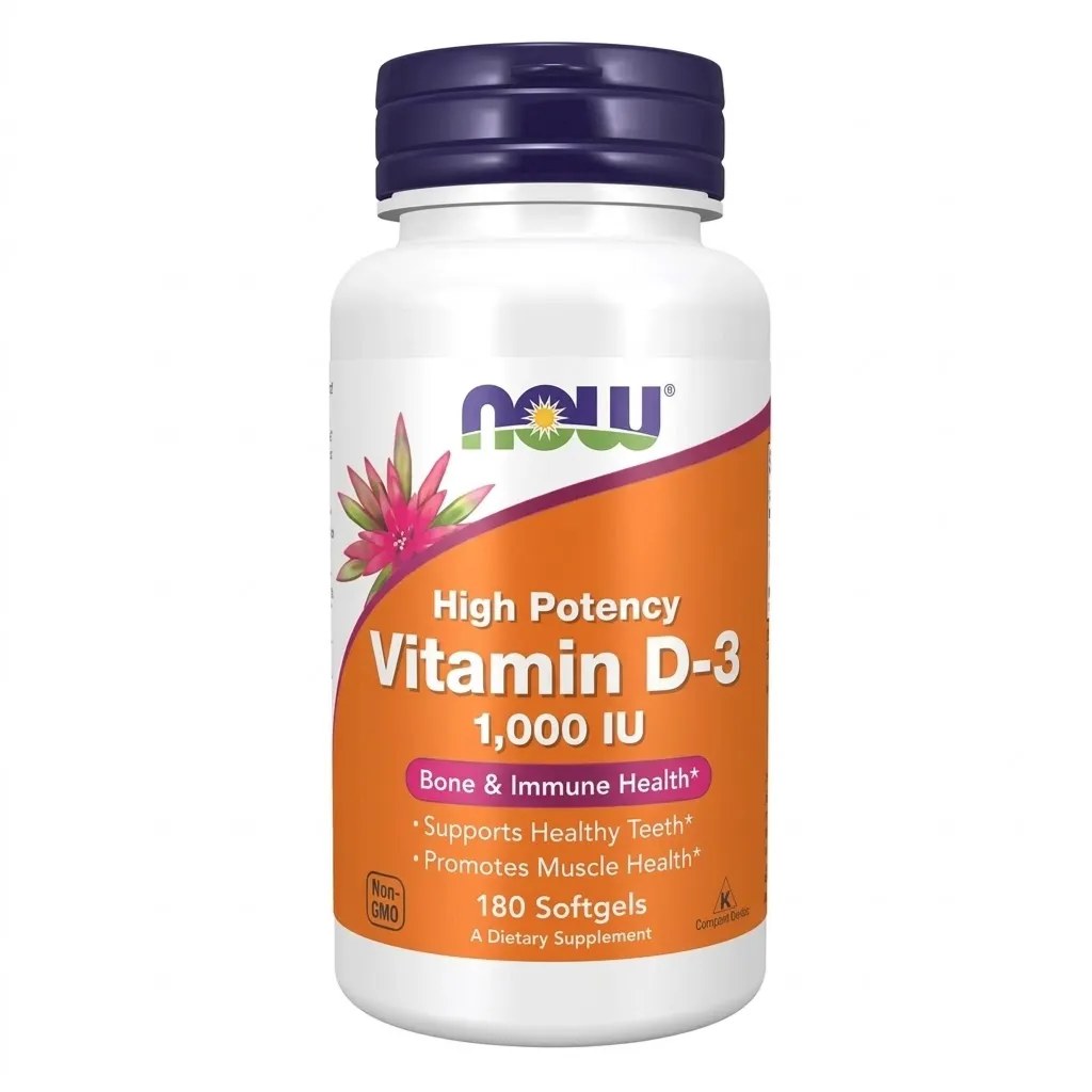 Now Vitamin d3 1000iu Softgels 180's#19035