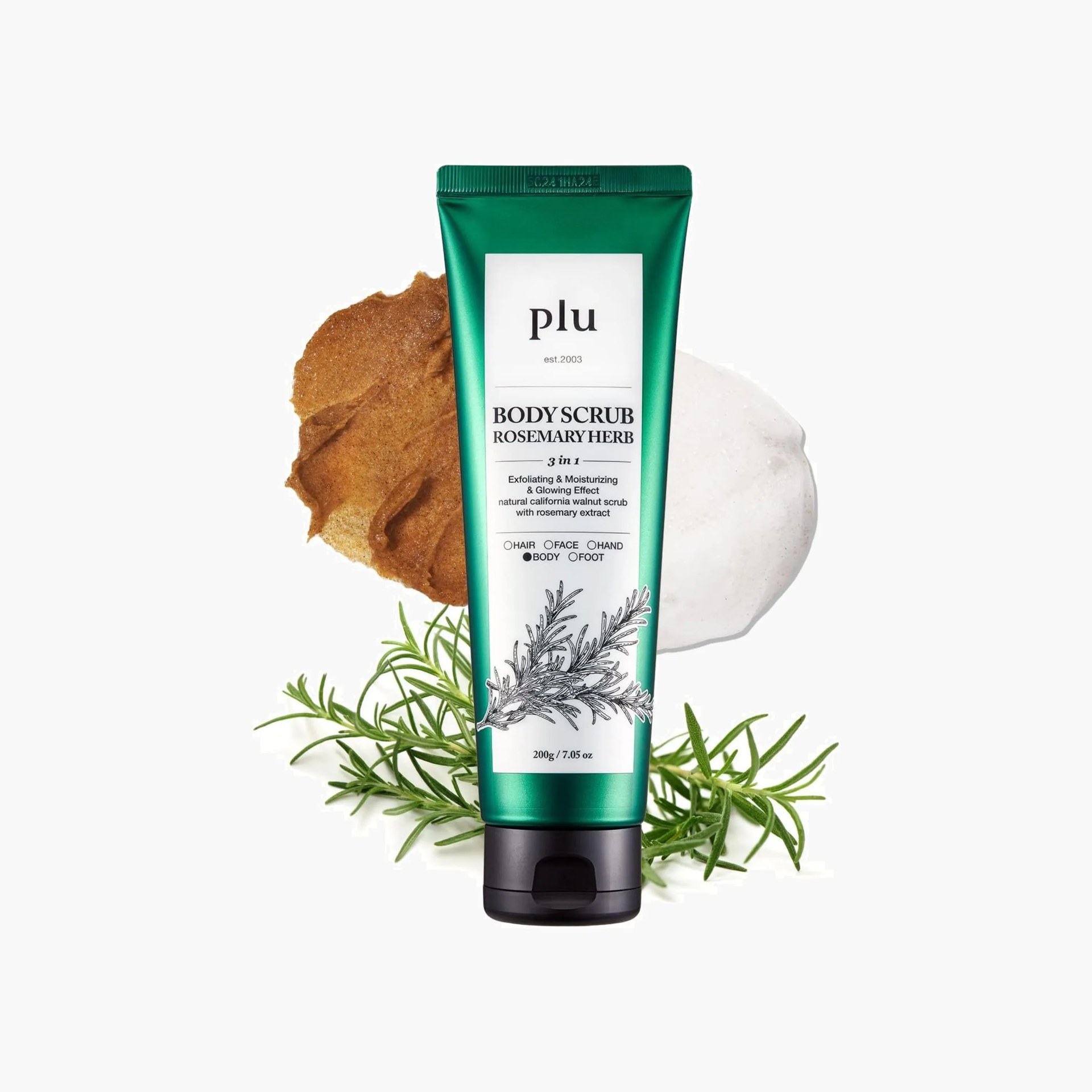 Plu Body Scrub Rosemary Herb 200g