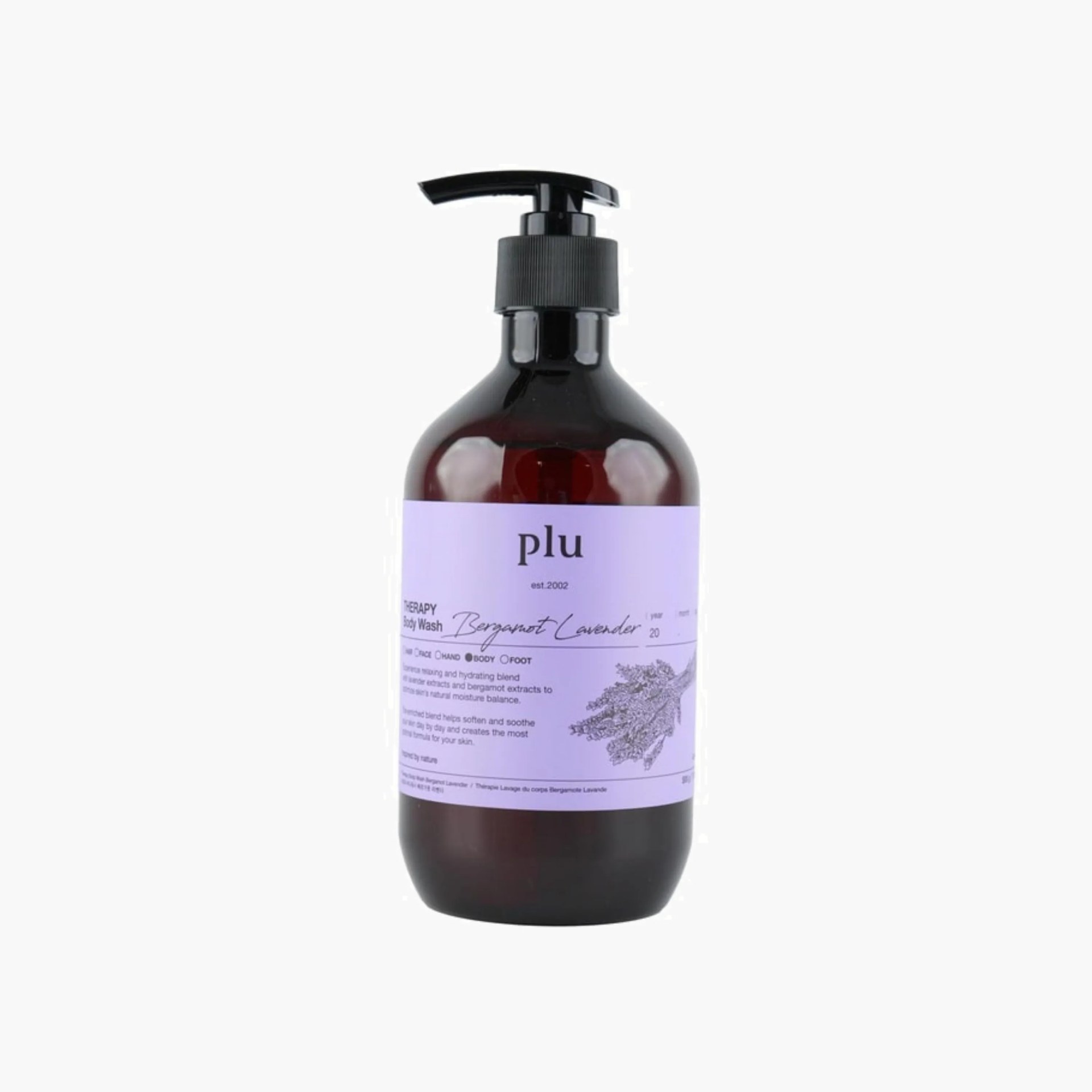 Plu Therapy Body Wash Bergamot Lavender 500g