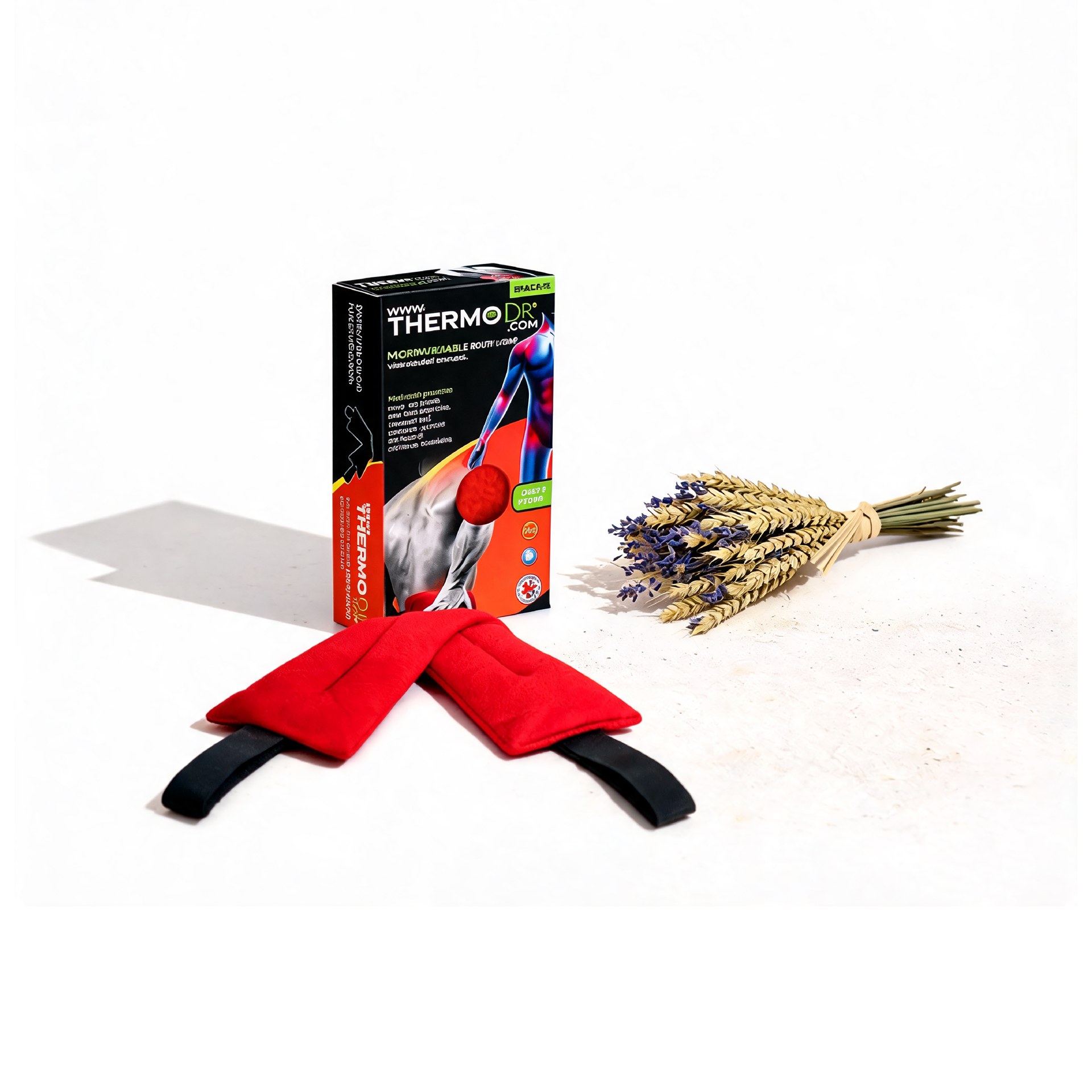 ThermoDR Body Wraps, Red, with Lavender