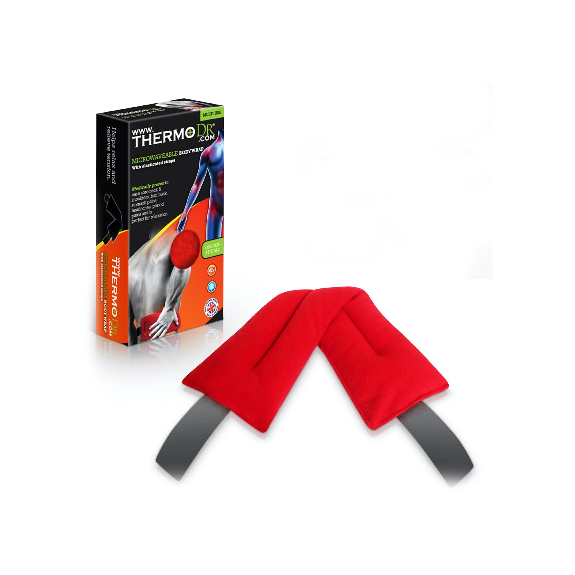 ThermoDR Body Wraps, Red, No Lavender