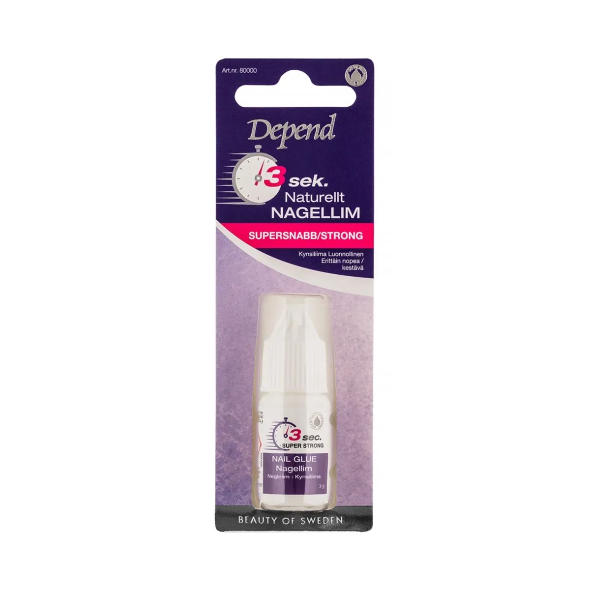 Depend Natural Colour Nail Glue 3 Sec 3g