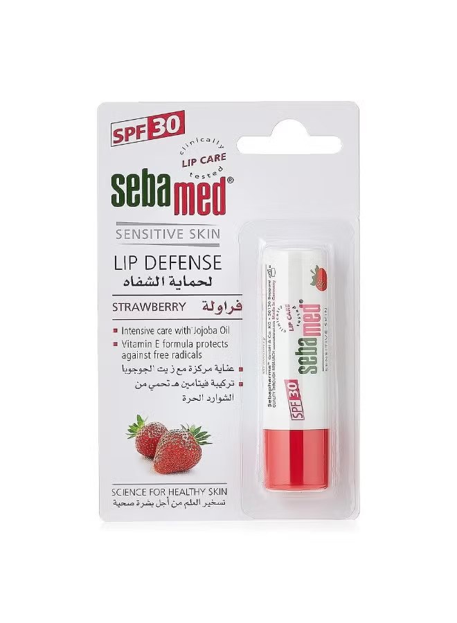 Sebamed Lip Defense Stick SPF 30 Strawberry 4.8e