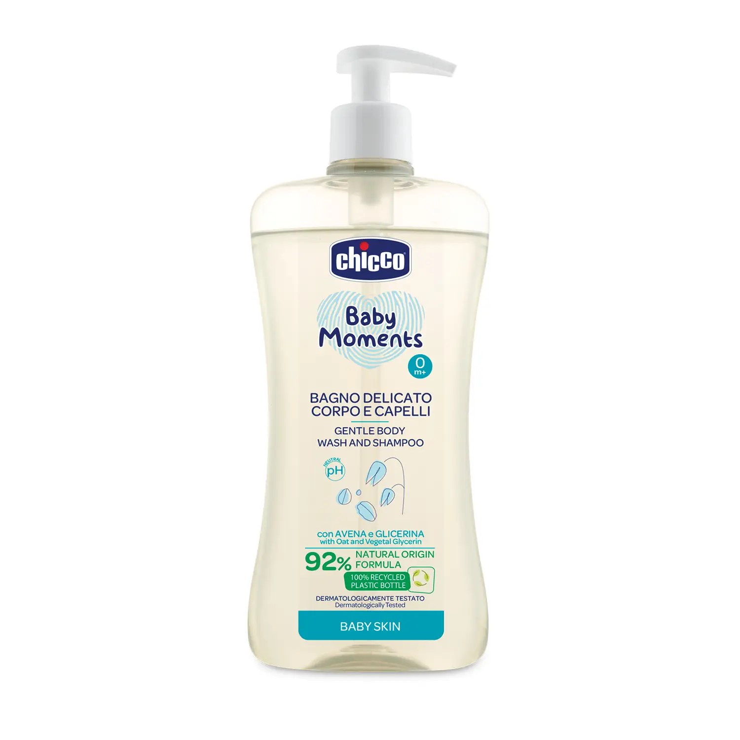 Chicco Baby Moments Gentle Body Wash And Shampoo - 500ML