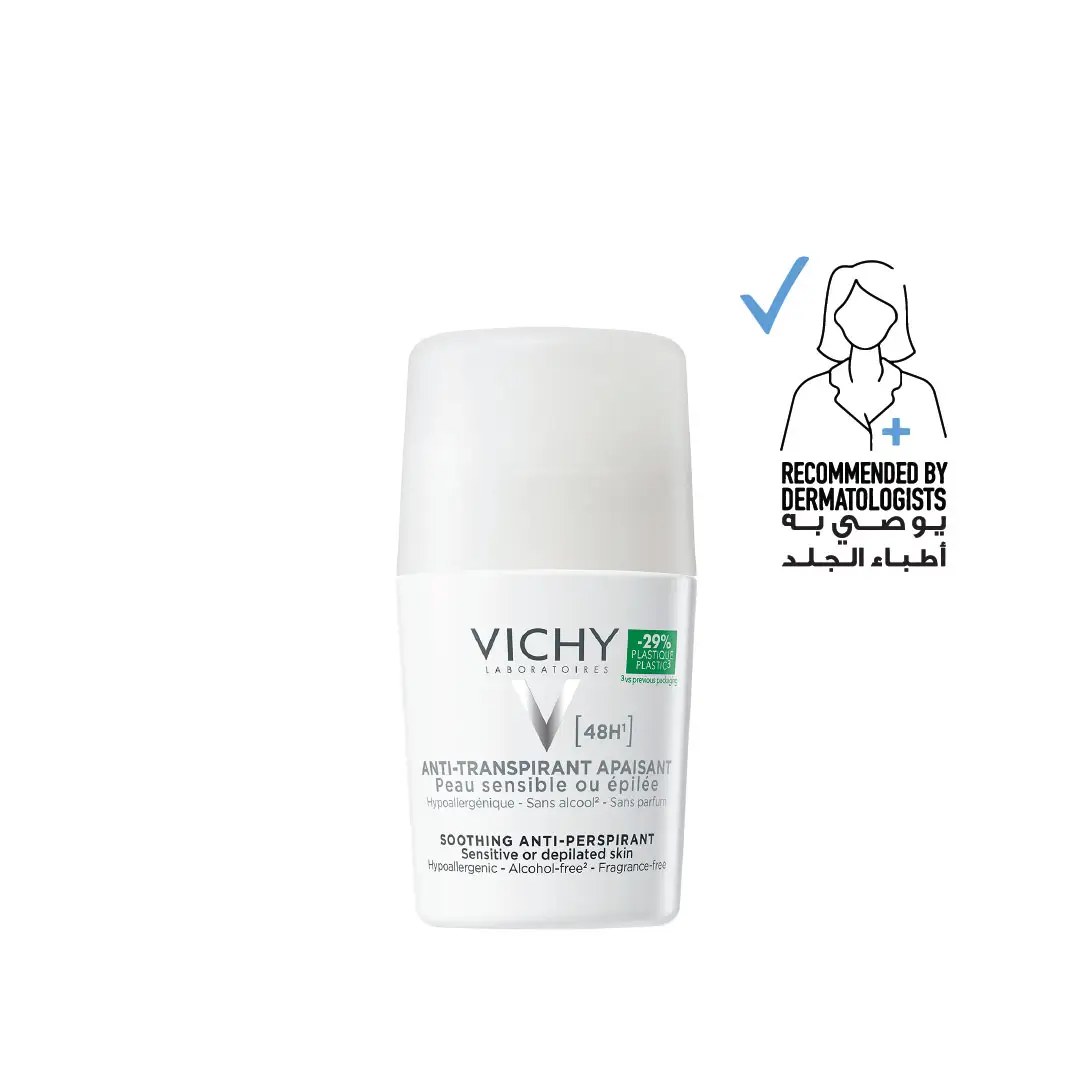 Vichy Deo Roll On Men - 72 H (all Black)- 50 Ml